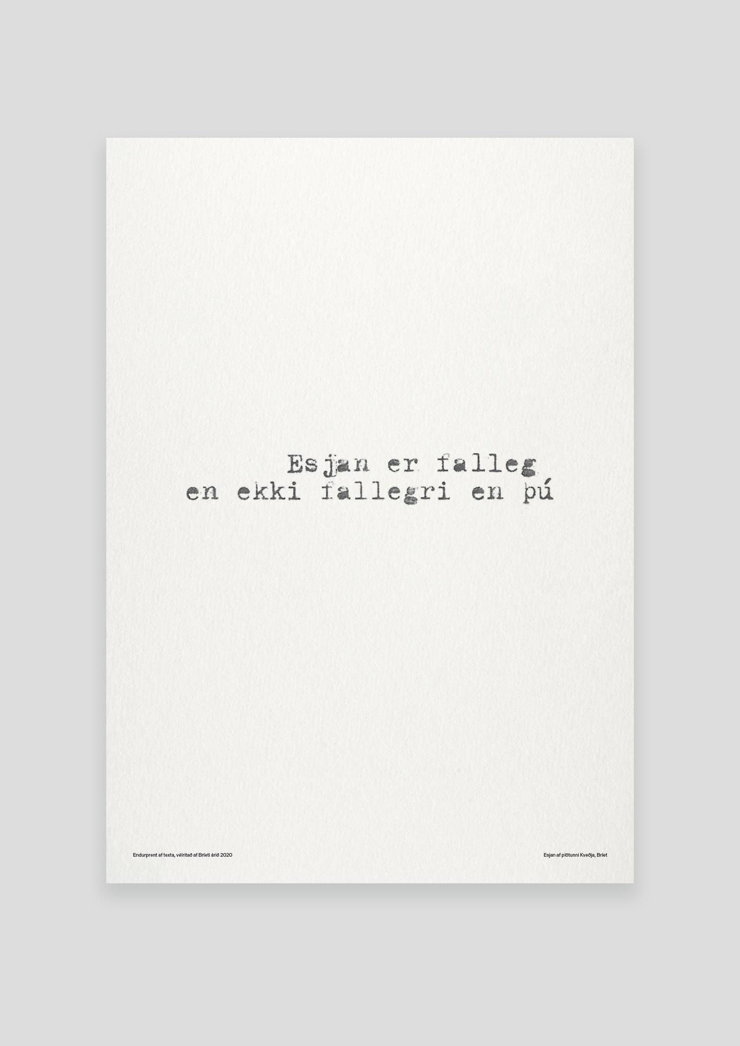 TEXTABROT - #1 Esjan