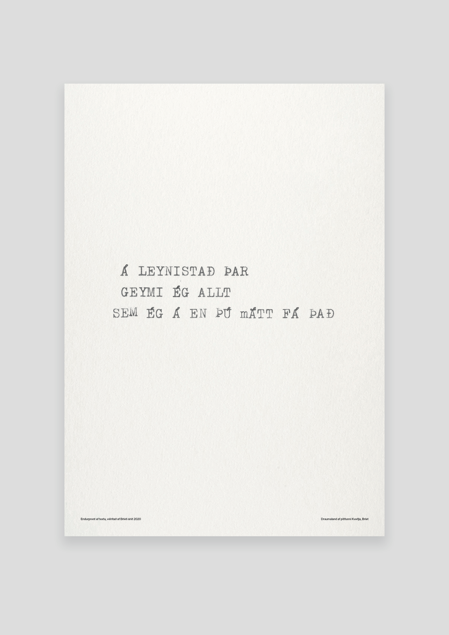 TEXTABROT - #2 Draumaland